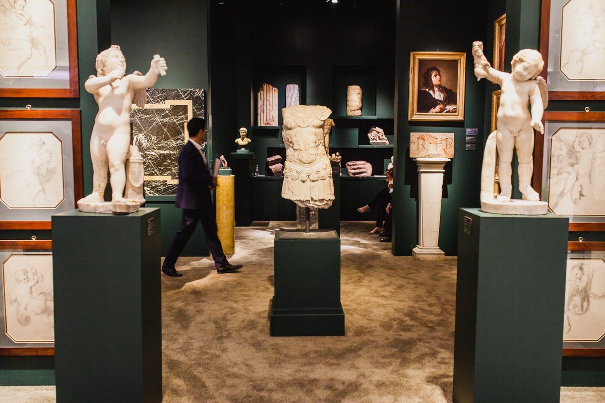 VIZ GROUP art fair installation — gallery stand
