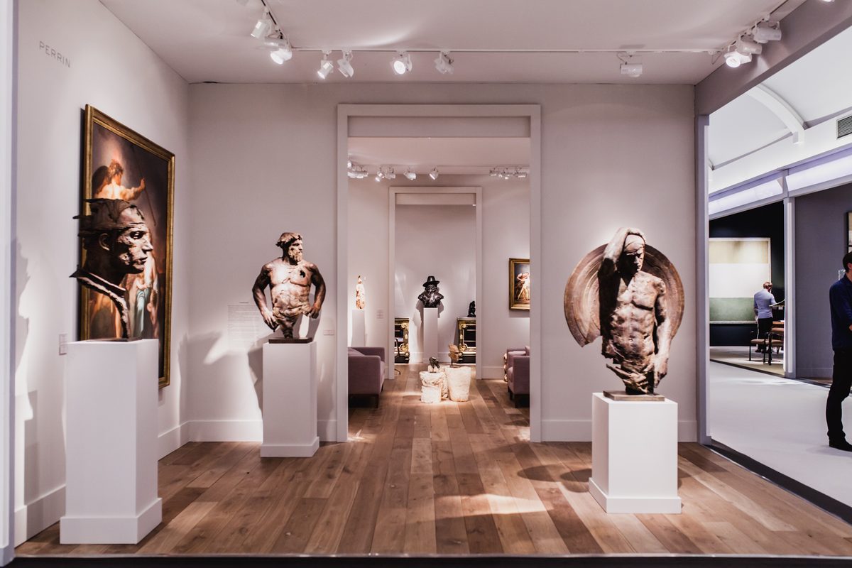 VIZ GROUP art fair installation — gallery stand