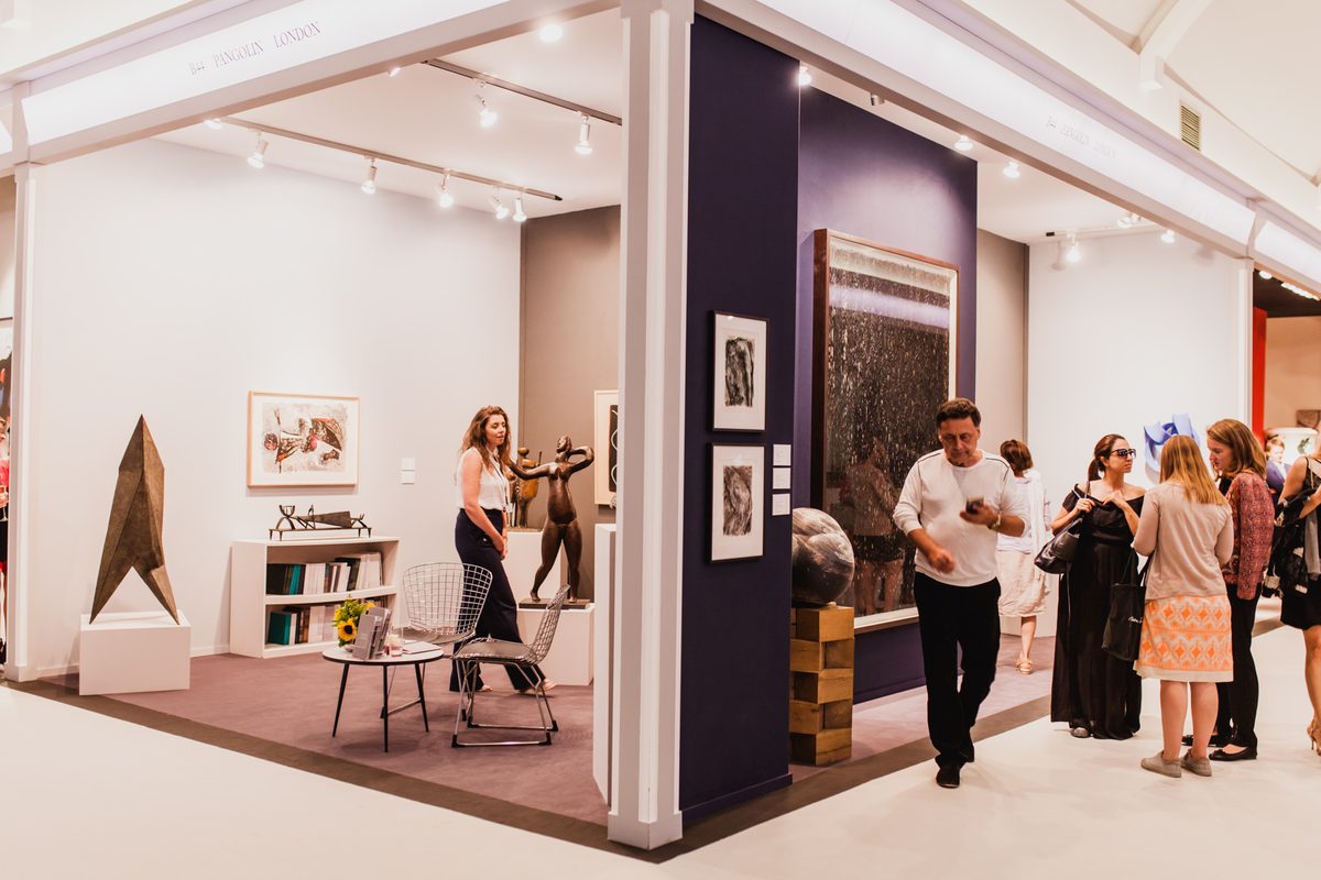 VIZ GROUP art fair installation — gallery stand