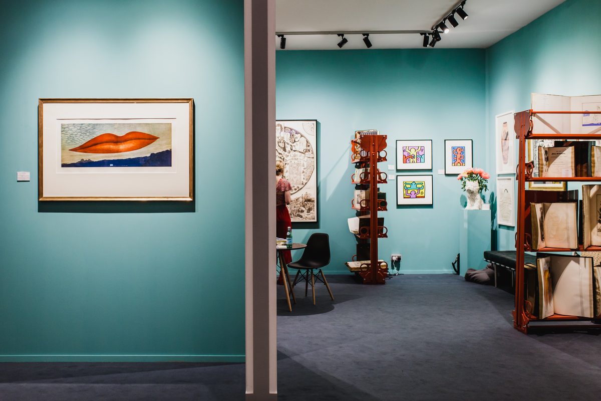 VIZ GROUP art fair installation — gallery stand