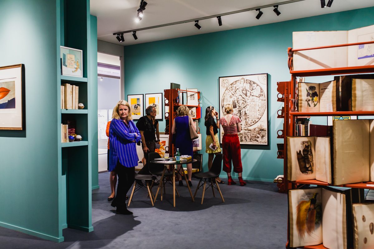 VIZ GROUP art fair installation — gallery stand